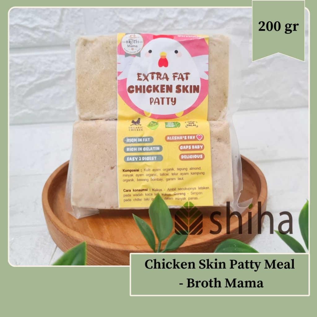 

CHICKEN SKIN PATTY - EXTRA FAT 250gr Brothmama Broth Mama | Warung Shiha