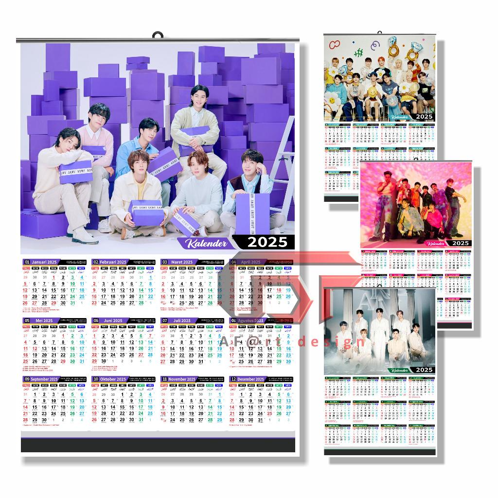 

Kalender POSTER KPOP 2025 Custom Free Design sesuka hati TANPA MINIMAL ORDER