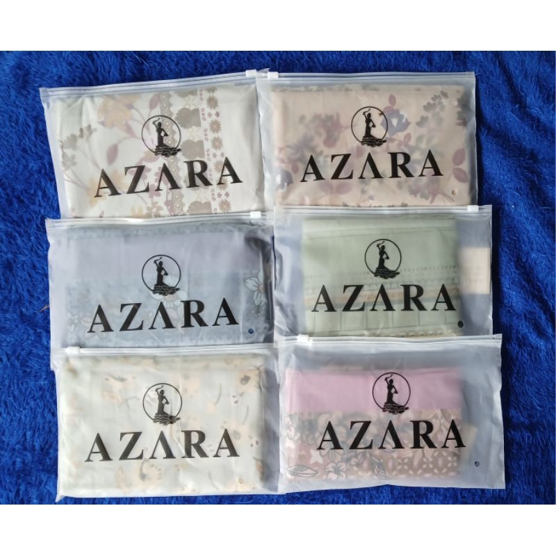 Paket Hijab 2 Pcs Azahra Pouch Voal Motif Lacer Cut Segi empat