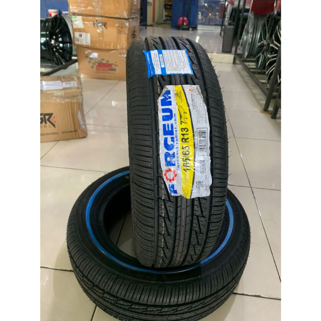 Ban mobil ukuran 165 65 r13 forceum WLW ( list putih ) ban 165/65 r13