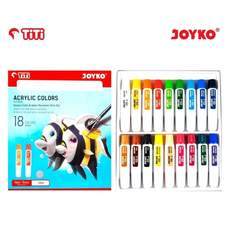 

Cat Acrylic / Akrilik Titi 18 warna