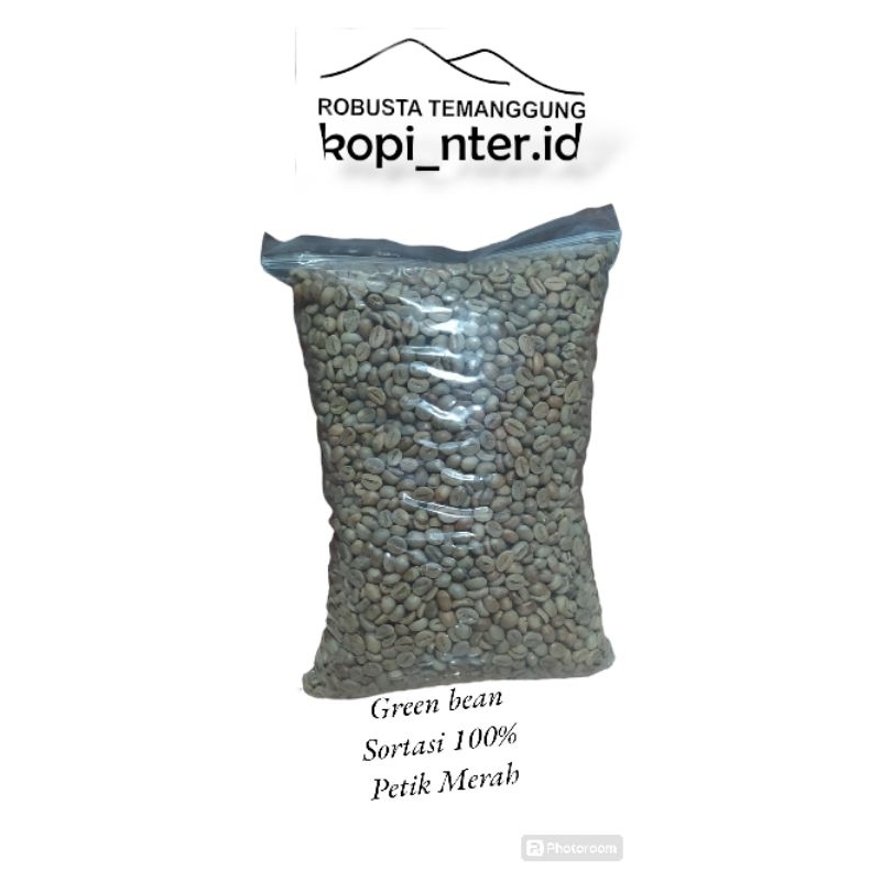 

Green Bean Kopi Robusta Temanggung 2kg( fine robusta)