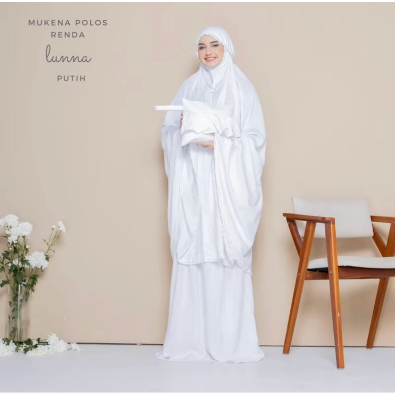 Mukena Rayon Polos/mukena katun/mukena premium/mukena katun rayon