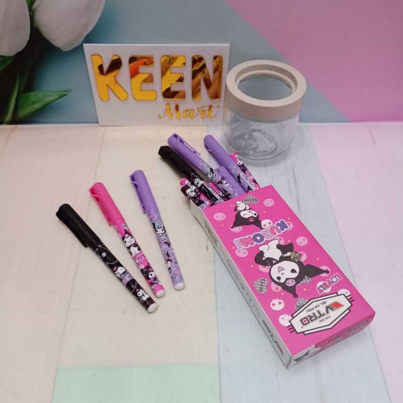 

(murah) bolpen/pena Gel Pen Tulis Model Karakter Kuromi V-TRO ATK