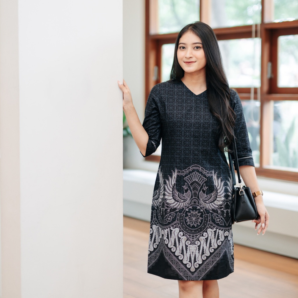 My Aksa Batik Wanita Dress Furing Elga Erwin
