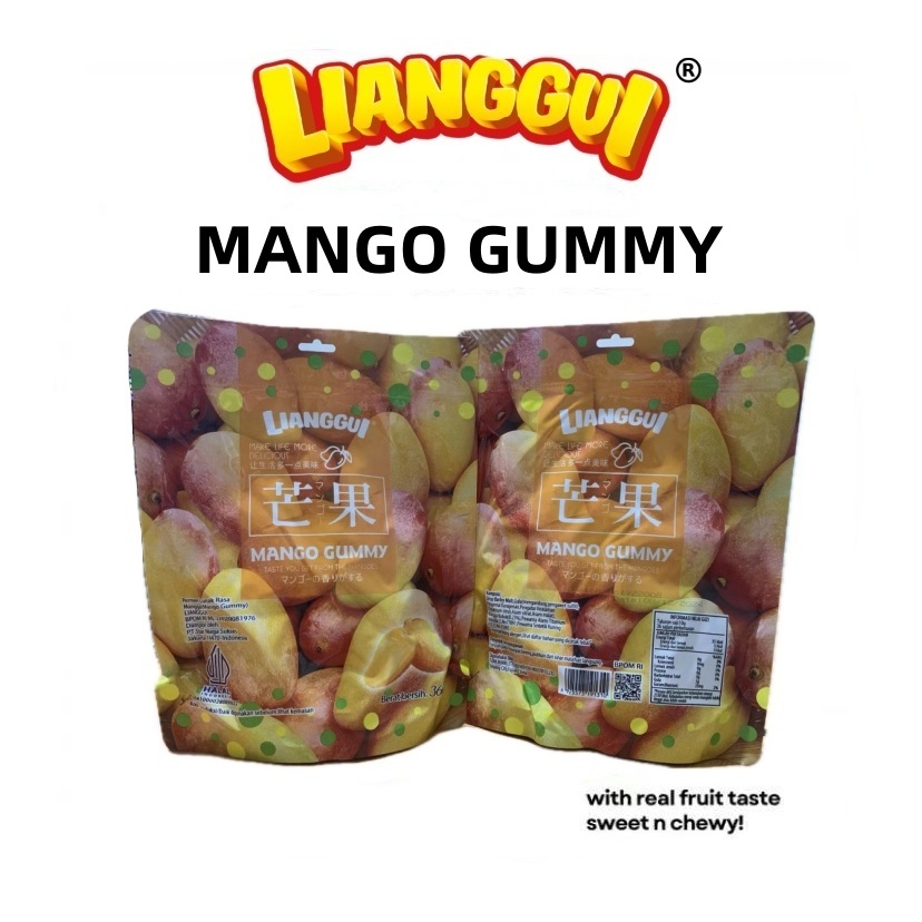 

[ HALAL ] LIANGGUI PROMO PERMEN LUNAK MANGO GUMMY RASA MANGGA BIG BAG 360g YANG LAGI VIRAL