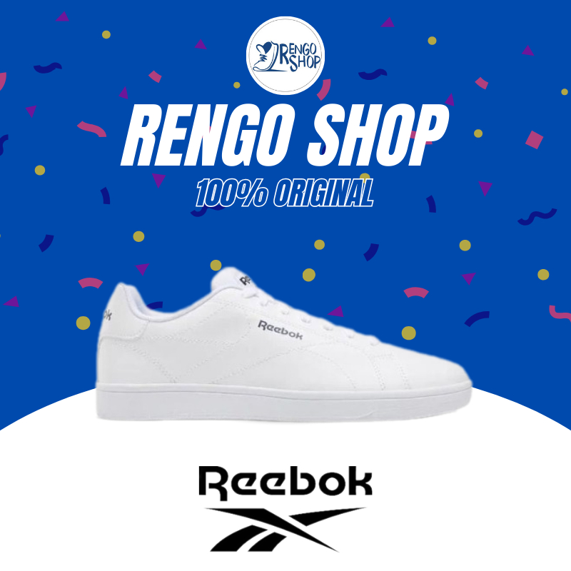 [Ori] Sepatu Tenis Pria Reebok Royal Complete CLN White EG9415