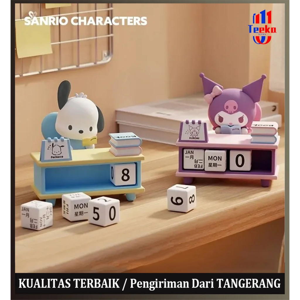 

Promo TEEKA Desk Kalender Sanrio Kalender Abadi Sanrio Kuromi & Pochacco Dog