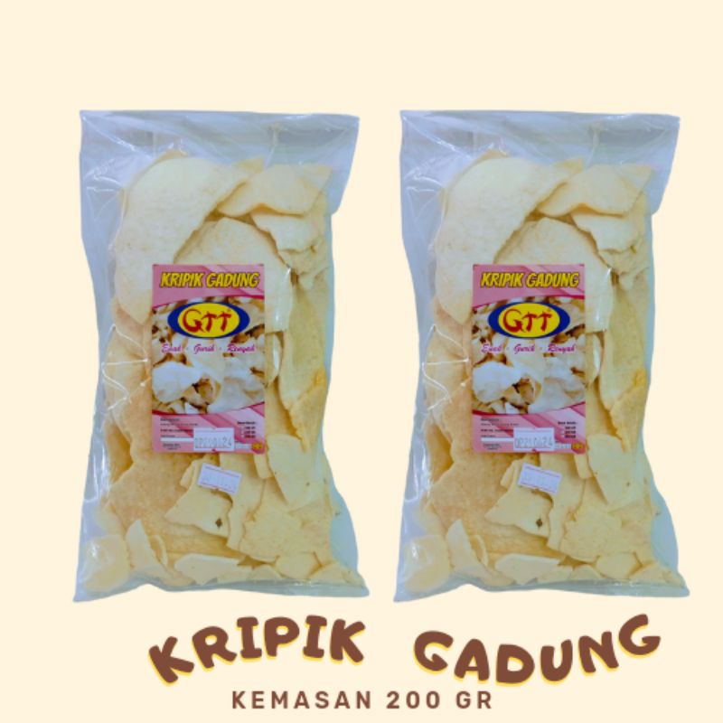 

kripik gadung GTT|kemasan 200g