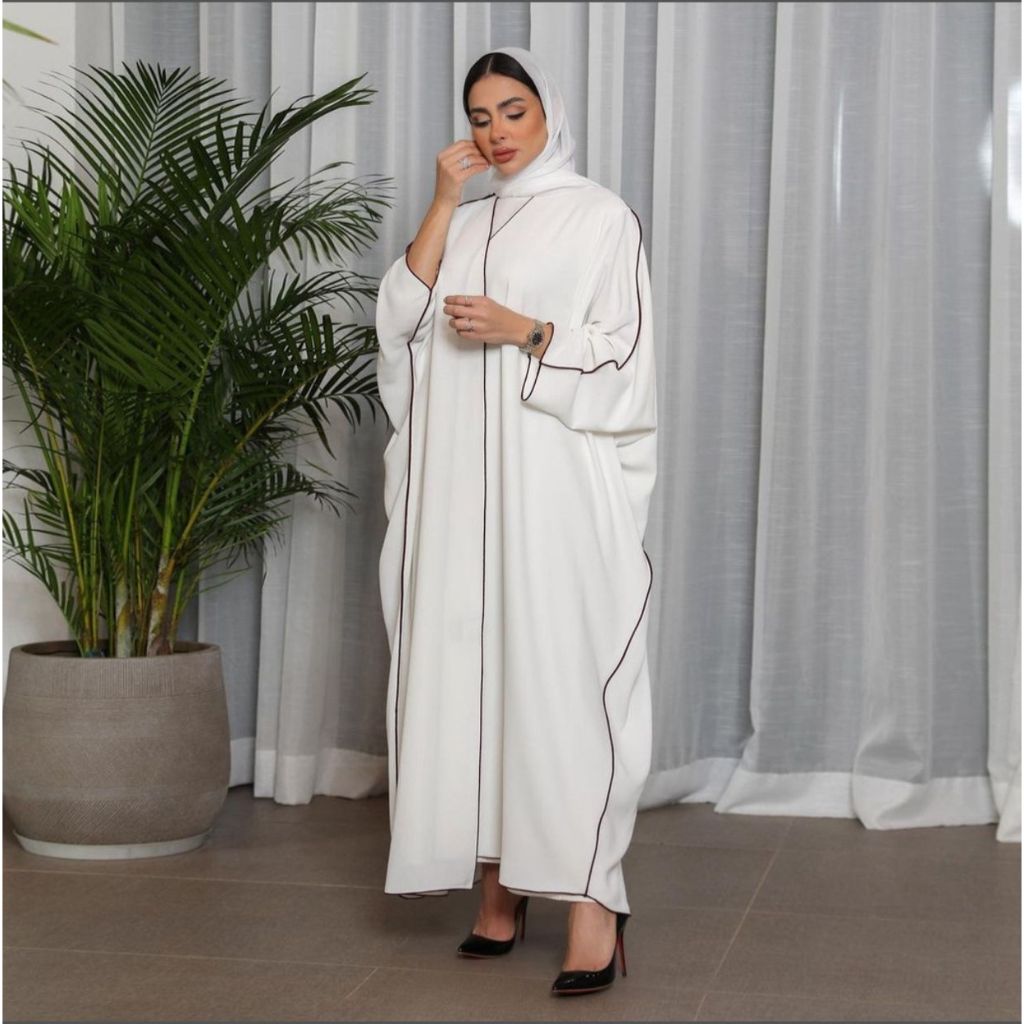 abaya lis terbaru bahan cringkle airflow baju kurung abaya umroh