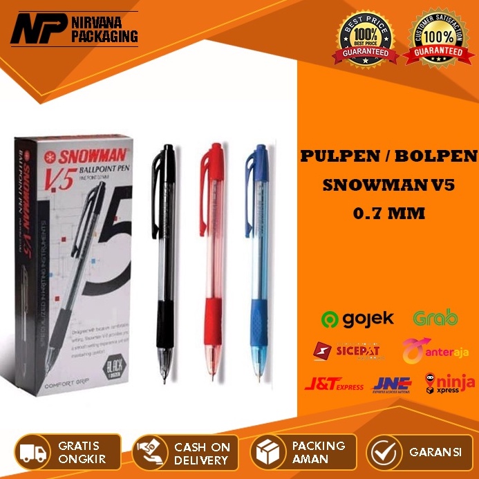 

PULPEN BOLPEN PEN PENA SNOWMAN V5 7 MM KODE Y5C8