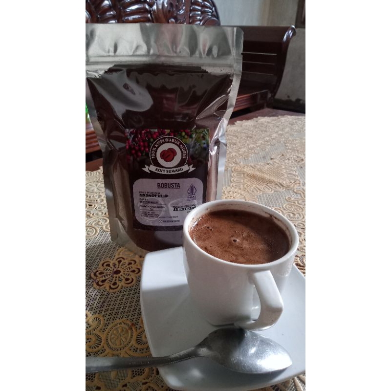 

kopi bubuk robusta temanggung 250gr 100% kopi murni.