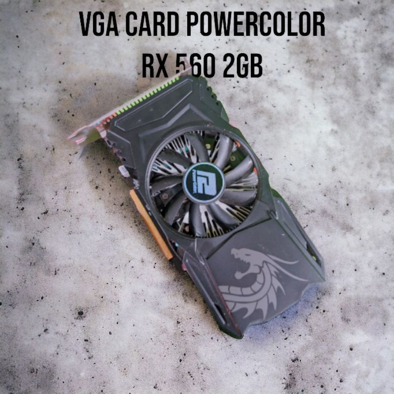 VGA CARD POWERFUL RX 560 2GB RUSAK