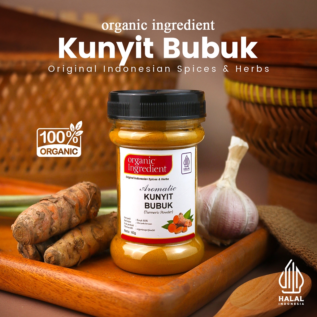 

Organic Ingredient Kunyit Bubuk Original Rempah Indonesia Bumbu Dapur