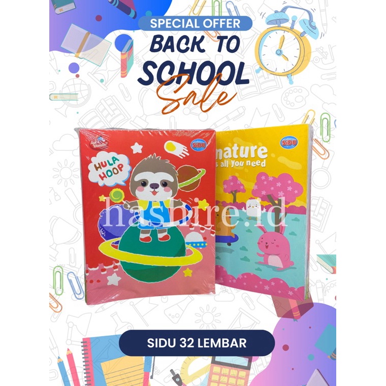 

1pcs Buku Tulis SIDU 32 Lembar 1pack Buku Tulis SIDU 32 Lembar KODE N6N4