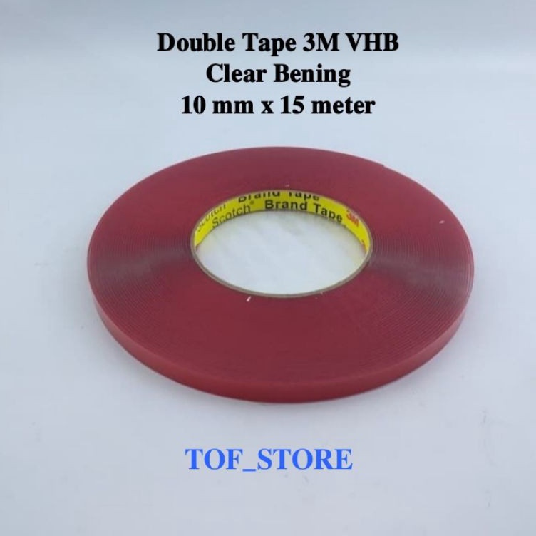 

Double tape 3M transparan bening 1 mm x 15 meter KODE F4D7