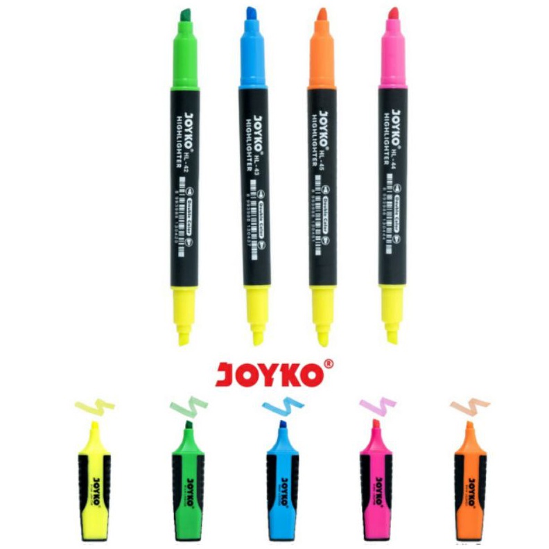 

1 PAK penanda berwarna joyko highlighter KODE J1T8