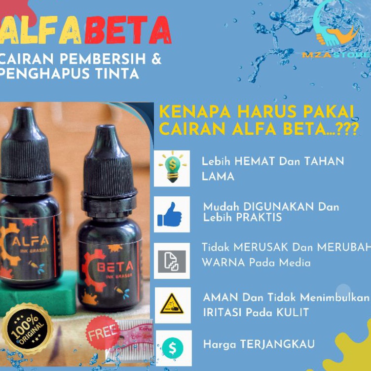 

CAIRAN Penghapus Tinta Stempel Twinpen PremiumALFA BETA KODE C9E1