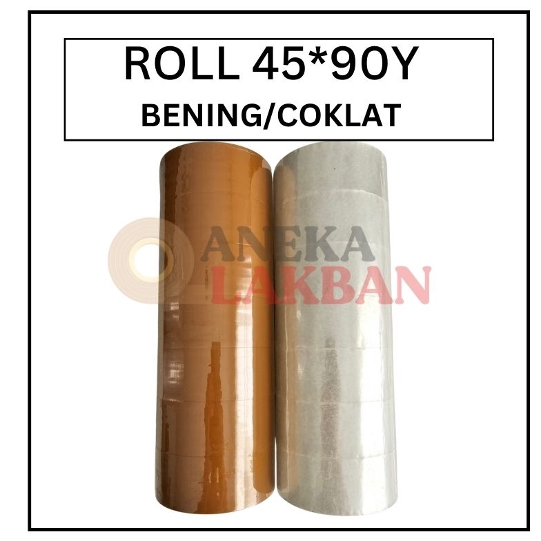 

1 ROLL ISI 6 PCS HORICI LAKBAN OPP 2 INCH 45MM x 9 Yard ISOLASI BENING COKLAT TERMURAH KODE D6T8