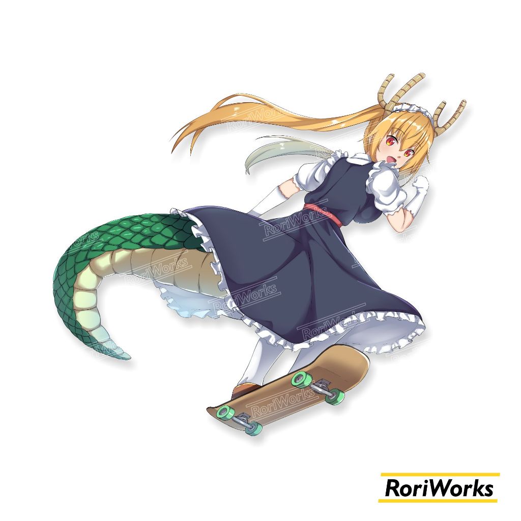 

Stiker Kiss cut - Tohru | MIss Kobayashi's Dragon Maid | Maid on Skate