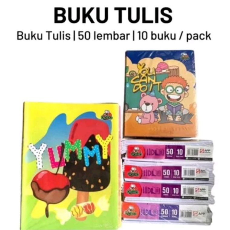 

1pak 1 BUKU TULIS PENDEK DODO 5LBR KODE J2Z1