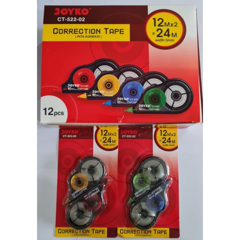 

Tipex Roll Joyko CT522 isi 24 Pcs KODE X3S4