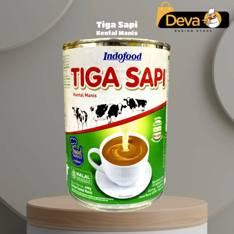 

Tiga Sapi Susu Kental Manis 490gr