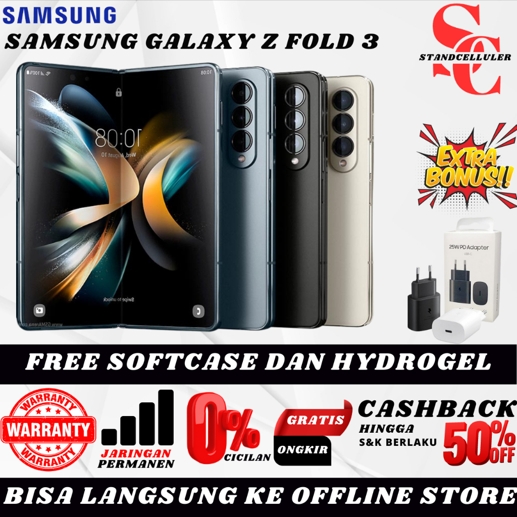 SEIN | Samsung Galaxy Z Fold 3 512GB 256GB Second Original Resmi Indonesia