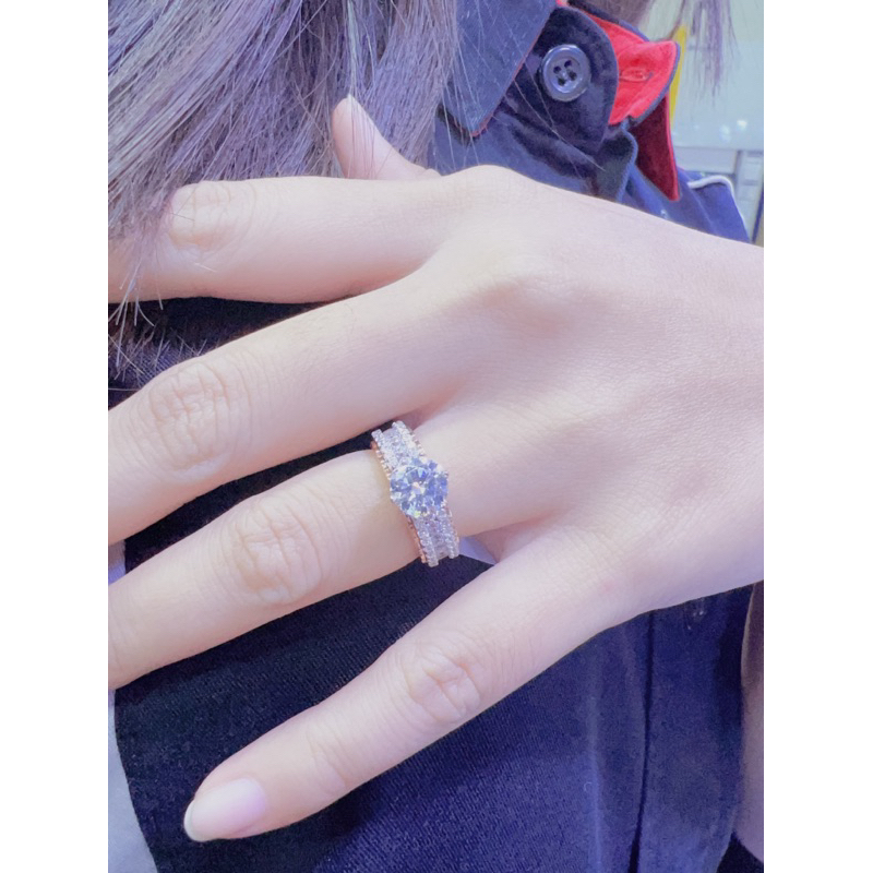 CINCIN ROXE MEDIUM KOMBINASI EMAS ASLI 17K