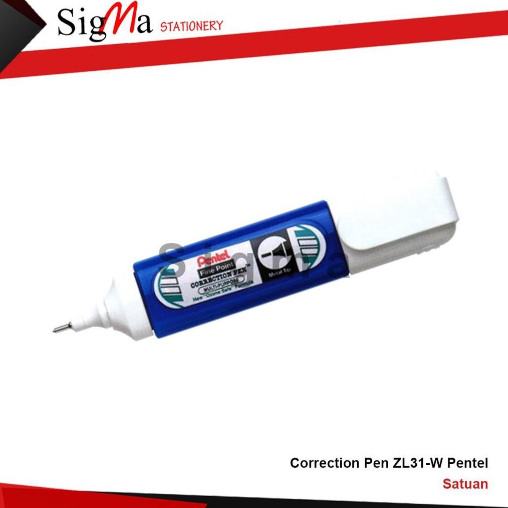 

KODE M8O8 Tip ex Correction pen ZL31W merk pentel SATUAN