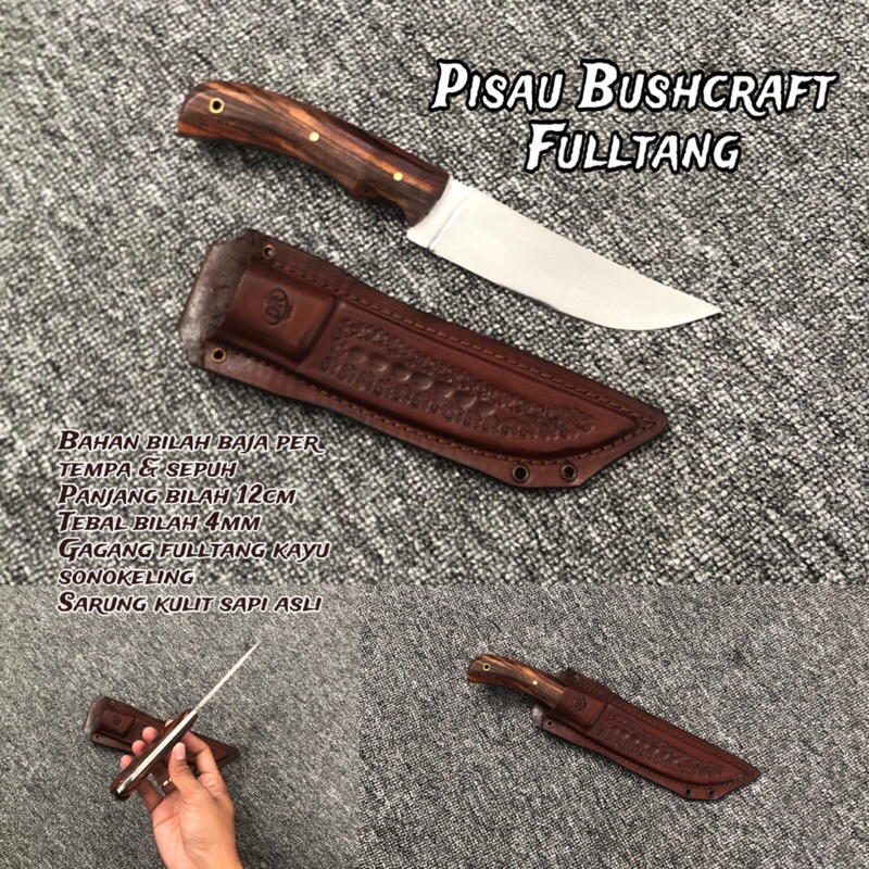 Pisau Bushcraft fulltang premium Dr
