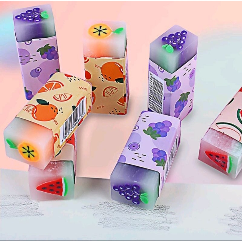 

Penghapus Pensil Motif Buah Fruits Eraser Penghapus Karakter Dinosaurus Sweet Eraser Anak