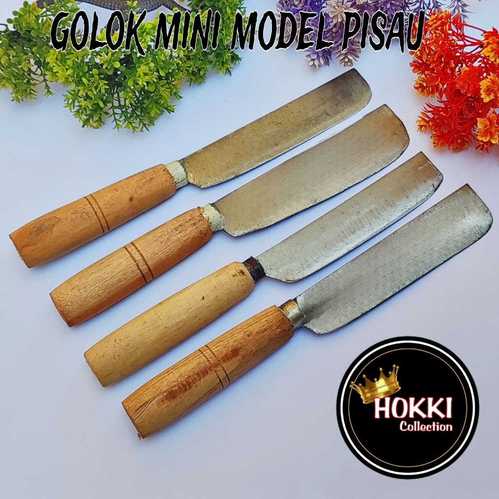 pisau bedog golok mini serbaguna baja gergaji