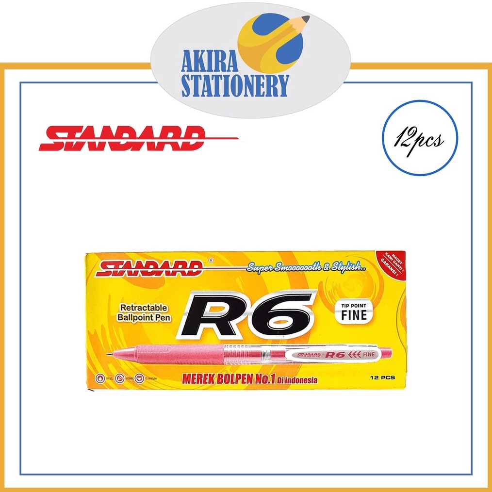 

PULPEN PEN PENA STANDARD R6 12PCS KODE S1A9