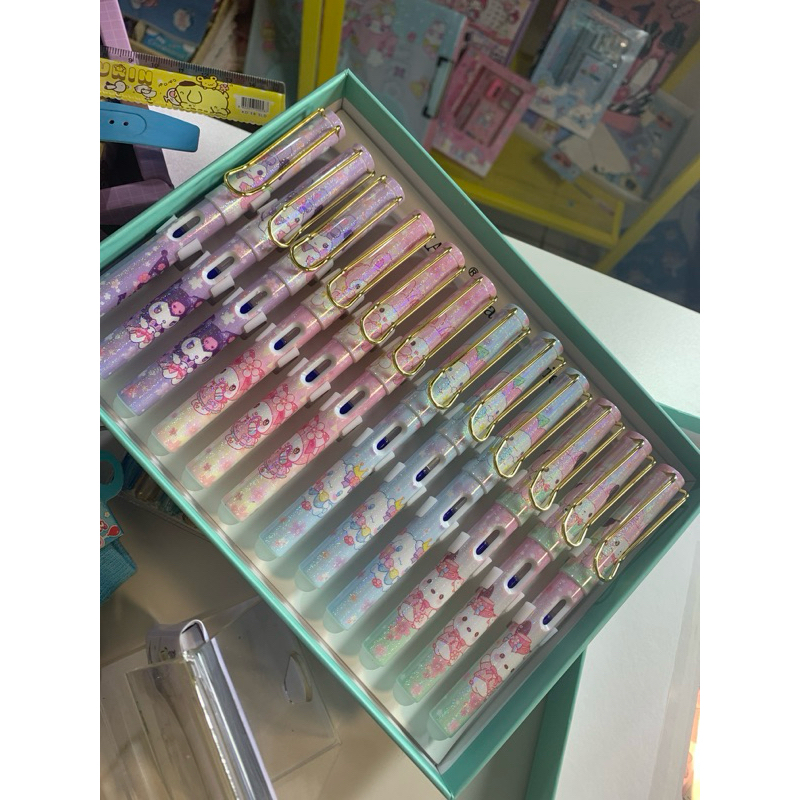 

Pena Tinta Sanrio Pulpen premium unik Alat Tulis Kuromi Pochaco Pen Bolpen Tinta