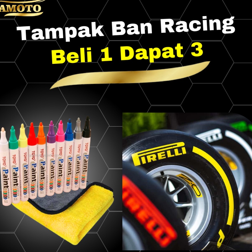 Eksklusif Spidol Ban Motor Mobil permanent merk Toyo Original Anti air Anti Luntur  spidol pewarna b