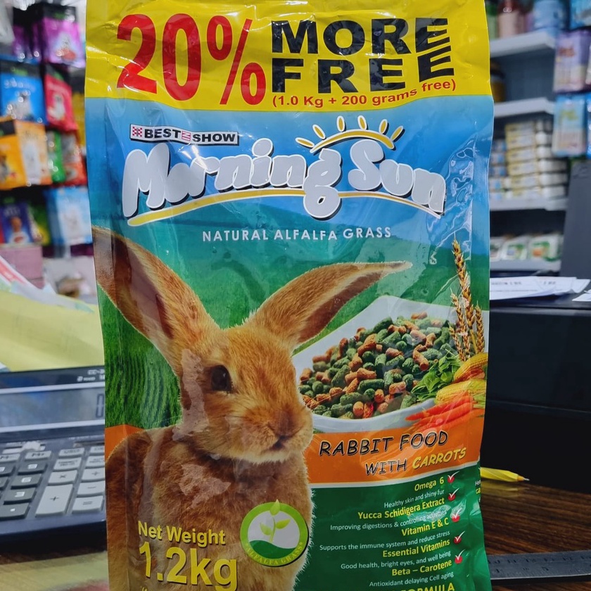 Gila Morning Sun Rabbit Food with Carrot 12KG Makanan Kelinci Pelet Wortel