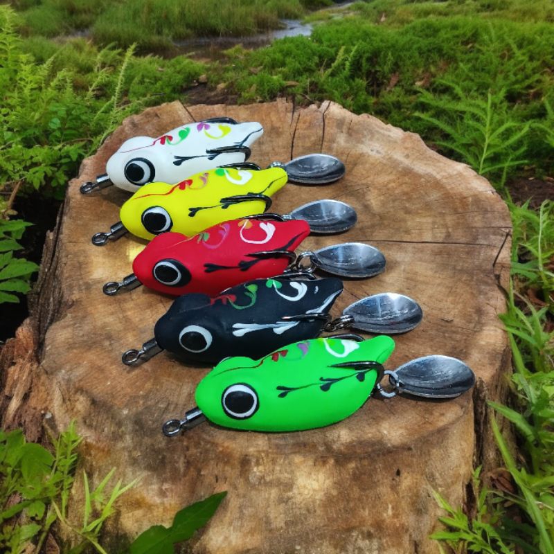 SOFROG OMPONG LURE 3.5 CM UMPAN MANCING CASTING IKAN GABUS LURE SOFT FROG