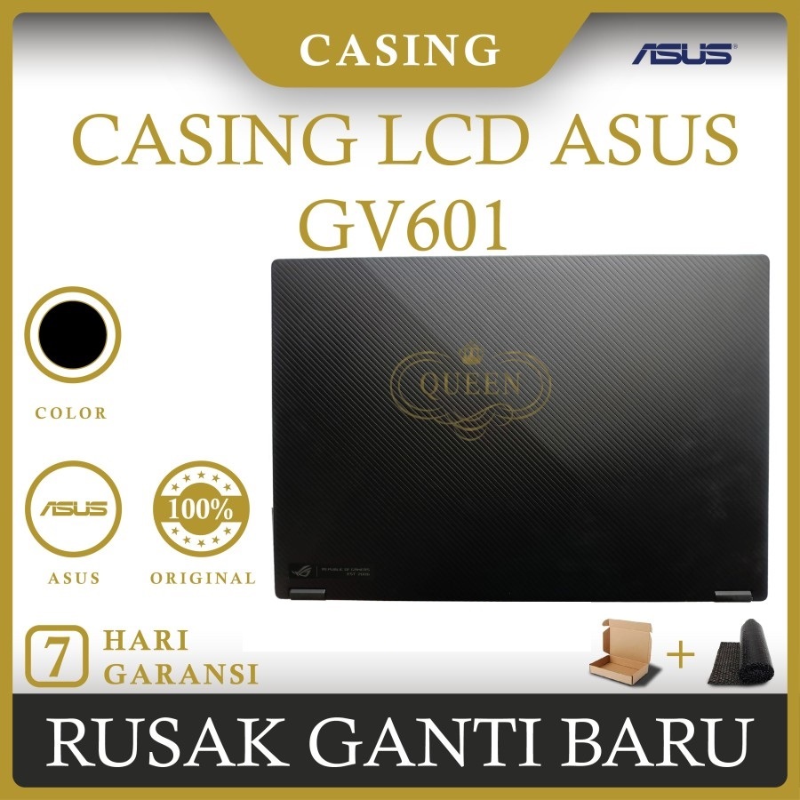 CASING COVER LCD LAPTOP ASUS ROG Flow X16 GV601 ( Set Hinge Engsel) ORIGINAL