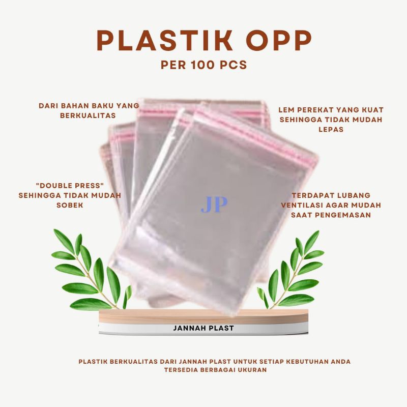 

Plastik OPP 100 Pcs 05 23 Micron Double Press