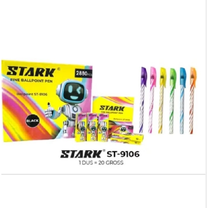 

(12pcs) pulpen ulir stark/ pulpen lilin/ pulpen murah