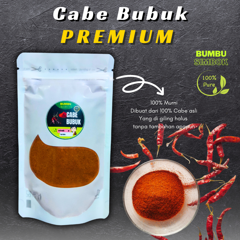 

BumbuSimbok - Cabe / Cabai Bubuk Murni Murah Hemat Gratis Ongkir