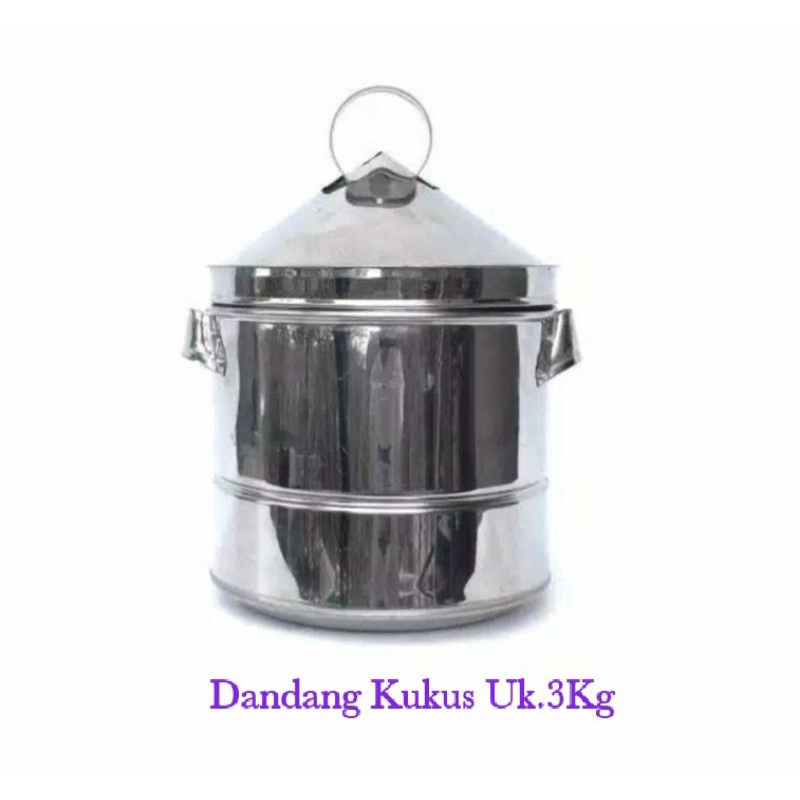 KUALITAS OKE Dandang Kukus Stainless 3kg