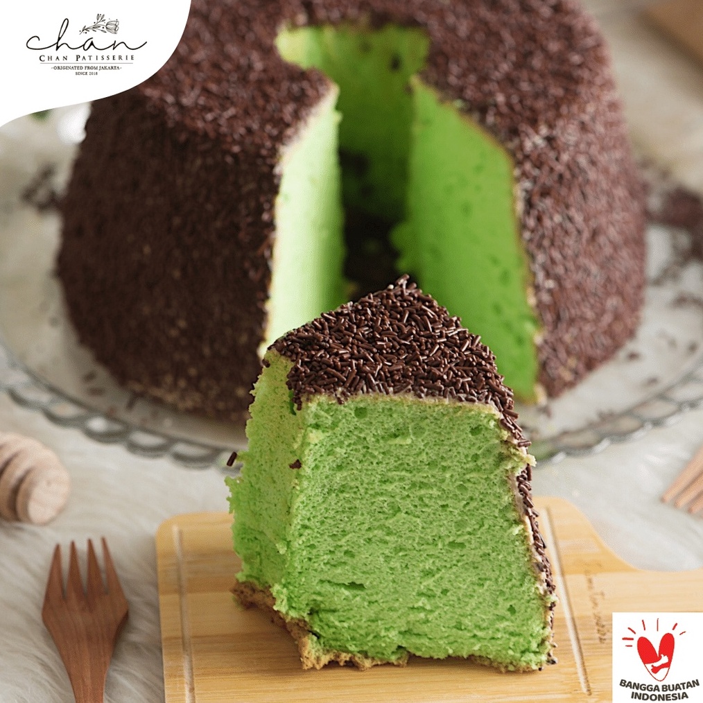 

GOGO Chiffon Pandan Messes Chan Patisserie Chiffon Enak Lembut Empuk Chan Patisserie