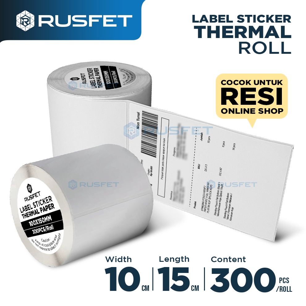 

SPESIAL DISCOUNT Stiker Thermal Label BarcodeLabel Resi Thermal 1 x 15mm
