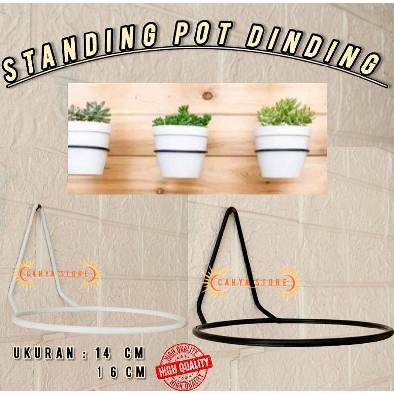 standing pot gantung / gantungan pot dinding