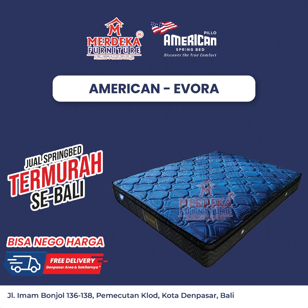 Kasur American Luxury ~ Evora | Spring Bed 160x200|