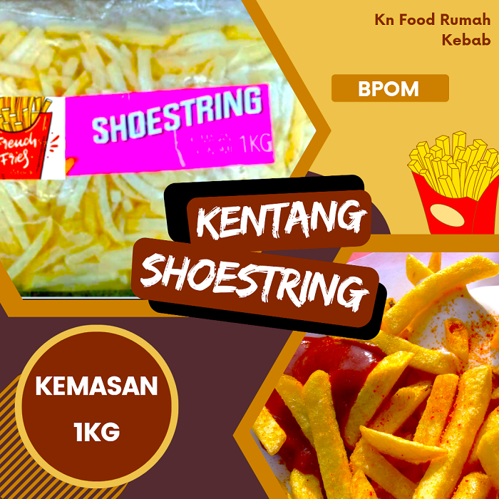 

Kentang Goreng Barts shoestring 1kg french fries Beku KK