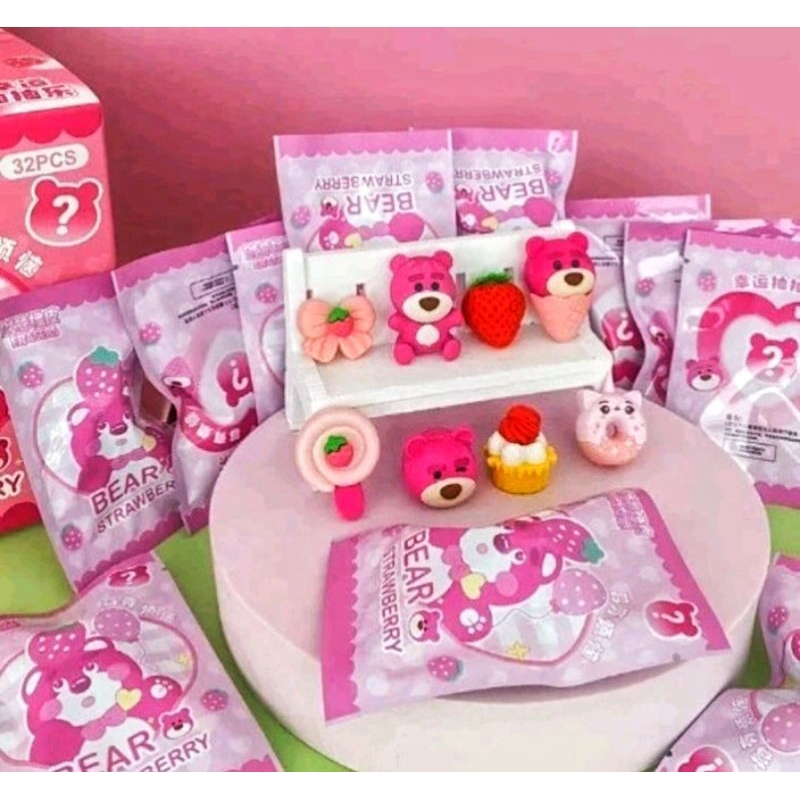 

Penghapus pensil mistery blindbox BB Lotso Bear pink