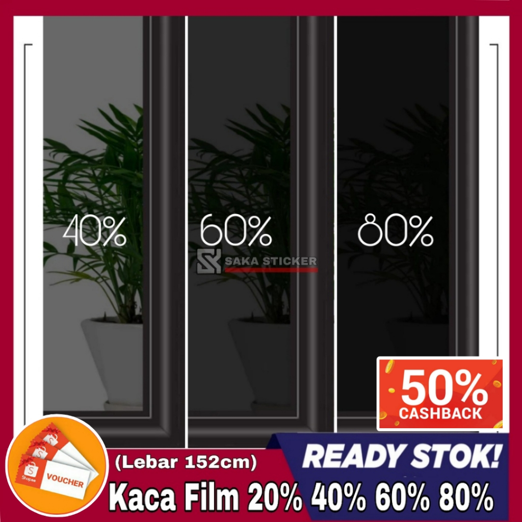 Stiker Kaca Film Jendela Rumah | Sticker Riben